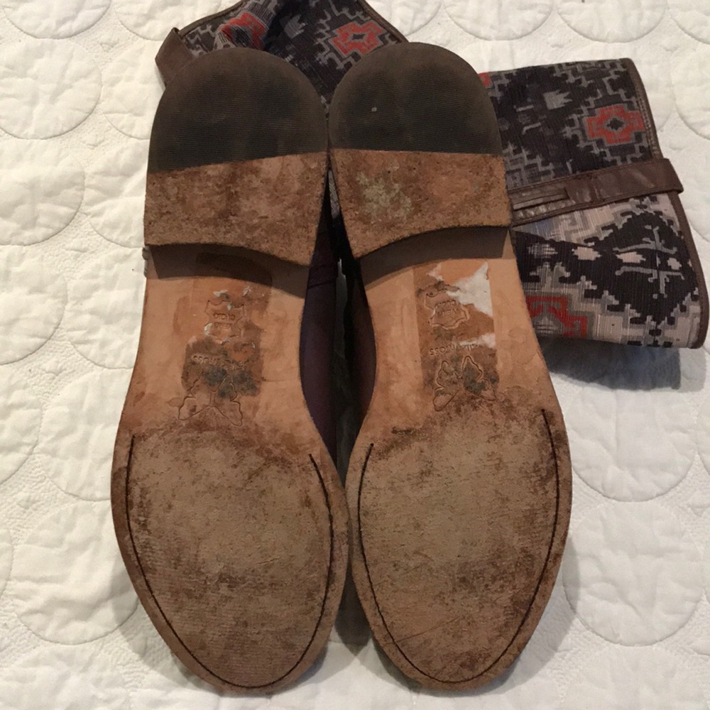 {Ella Moss} Southwestern Print Short Boots 9.5 - Picture 8 of 8